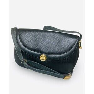 Givenchy Dark Green Leather Shoulder Bag With Dust Bag Vintage